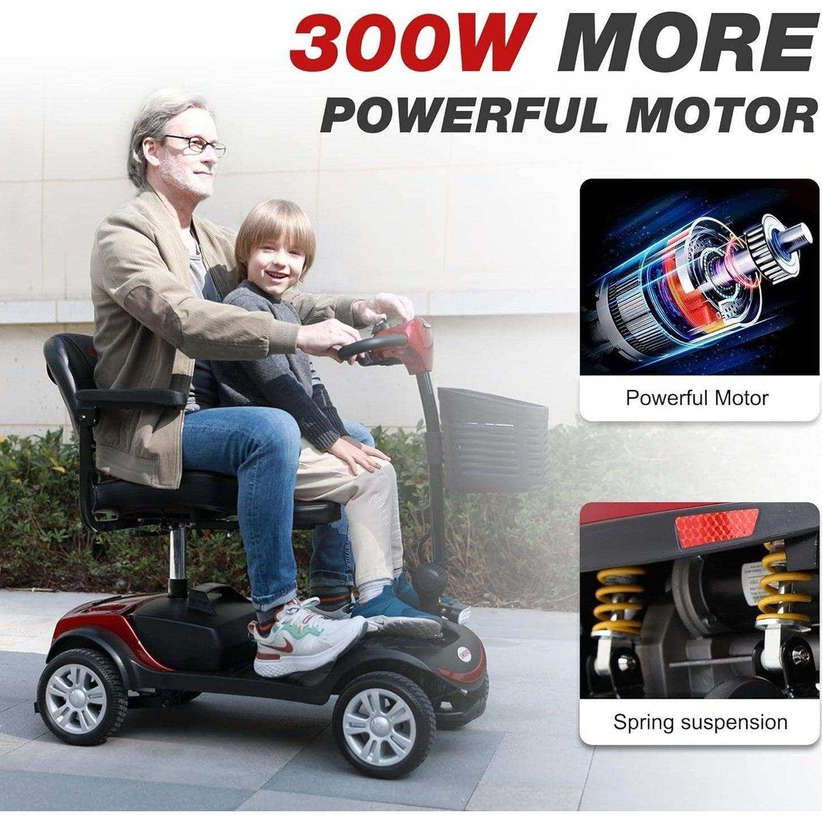 Metro Mobility M1 Series 4-Wheel Travel Mobility Scooter