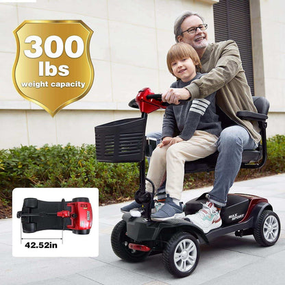 Metro Mobility Max Sport Series 4-Wheel Travel Mobility Scooter