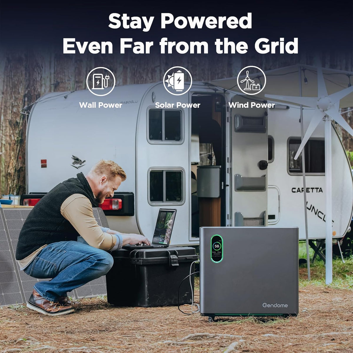 Gendome Home3000 Portable Power Station 3072Wh