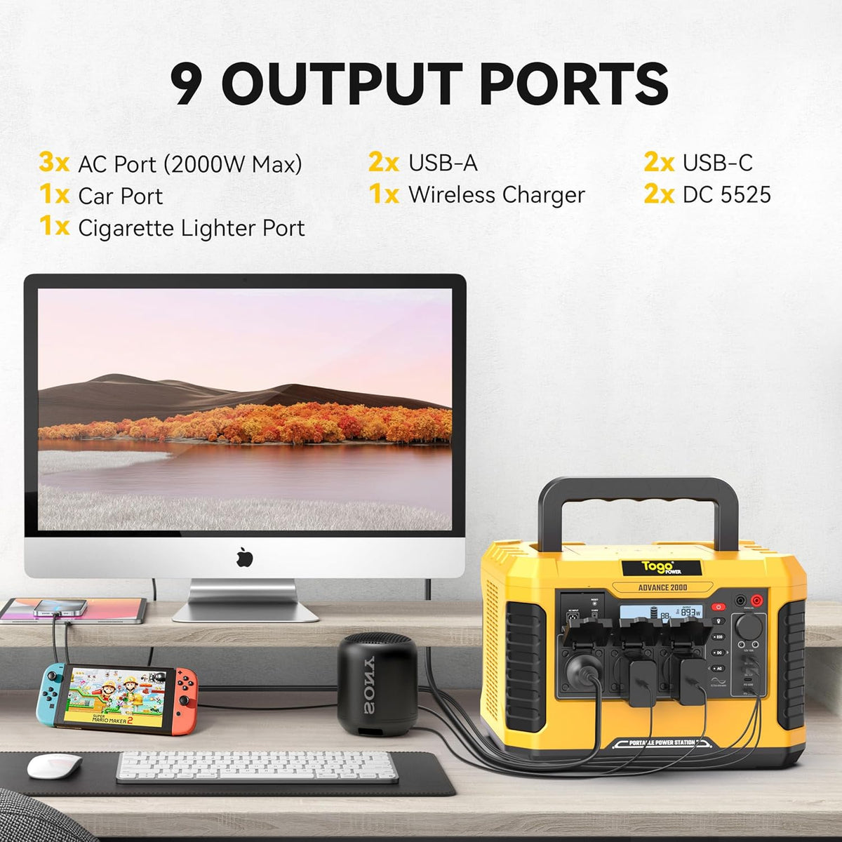 Togo POWER Portable Power Station Advance 2000