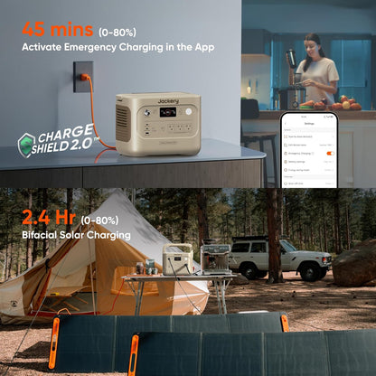 Jackery HomePower 1000 V2 (White) + 1 x Solar Saga 200W