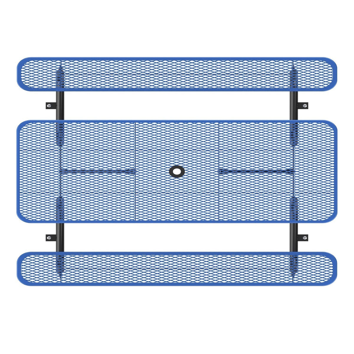 8ft Rectangle Picnic Table with Umbrella Hole