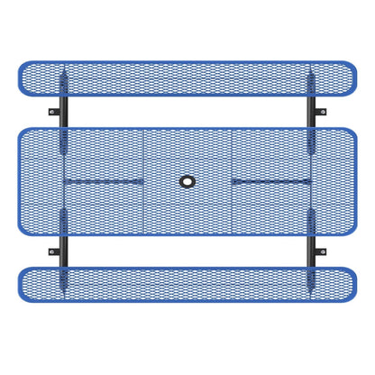 8ft Rectangle Picnic Table with Umbrella Hole