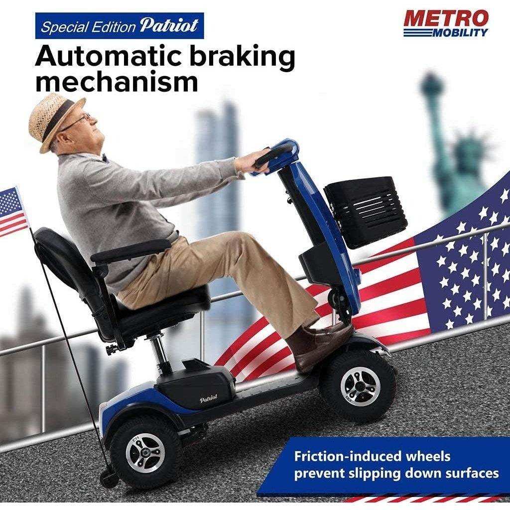 Metro Mobility Patriot Series 4-Wheel Travel Mobility Scooter