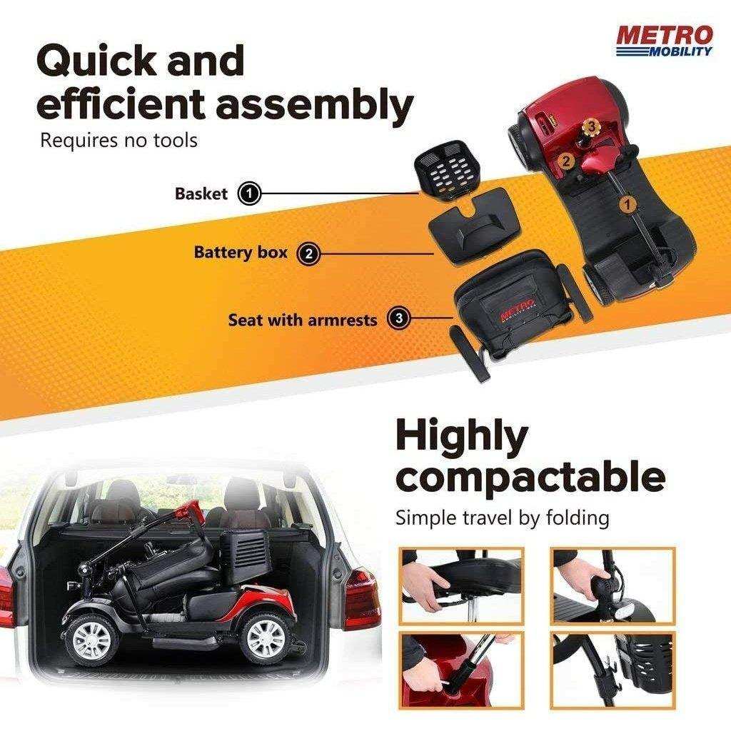 Metro Mobility M1 Series 4-Wheel Travel Mobility Scooter