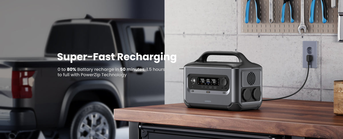 Bundle UGreen : 2 x PowerRoam Portable Power Station 600W/680Wh