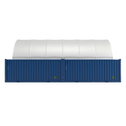 20FT x 40FT Container Shelter with Closed Back Panel