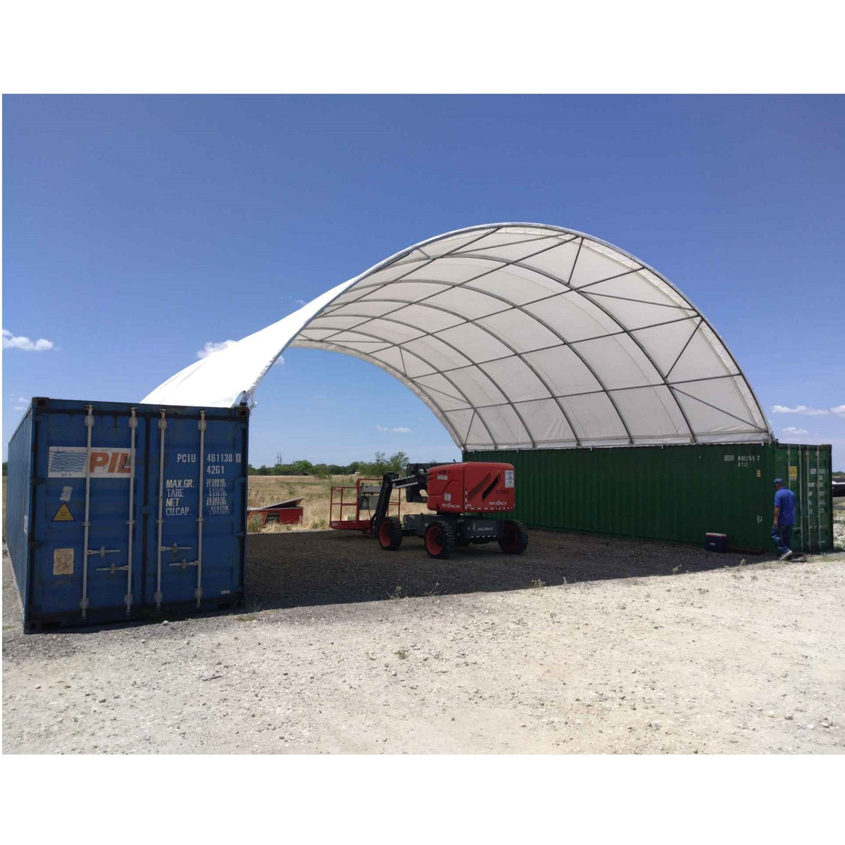 40'x40'x13' Shipping Container Canopy Shelter