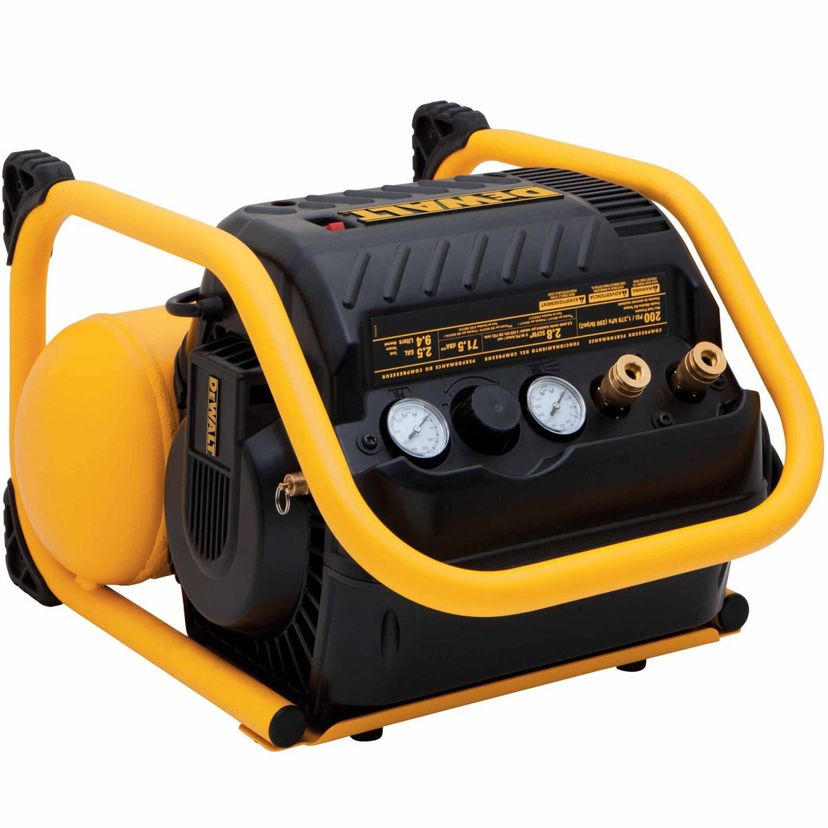 DeWalt DWFP55130 2.5 Gallon 200 PSI Quiet Trim Air Compressor