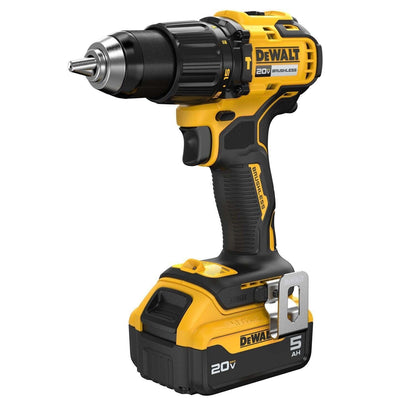 DeWalt DCD798P1 20V MAX 1/2 in. Brushless Hammer Drill Kit with 5Ah Battery and Charger (1 Kit)