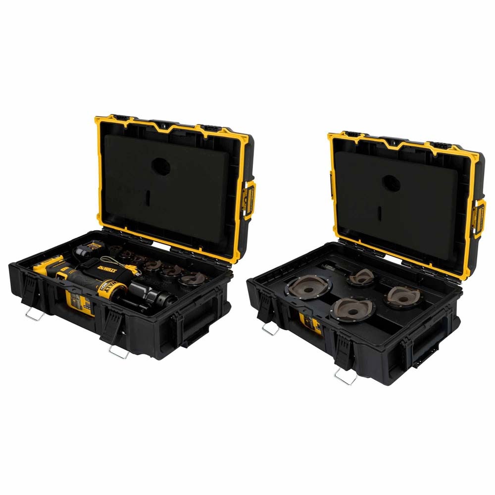DEWALT DCE600D1K4 DEWALT 20V MAX Hydraulic Knockout Tool Kit with 1/2" - 4" Punches and Dies