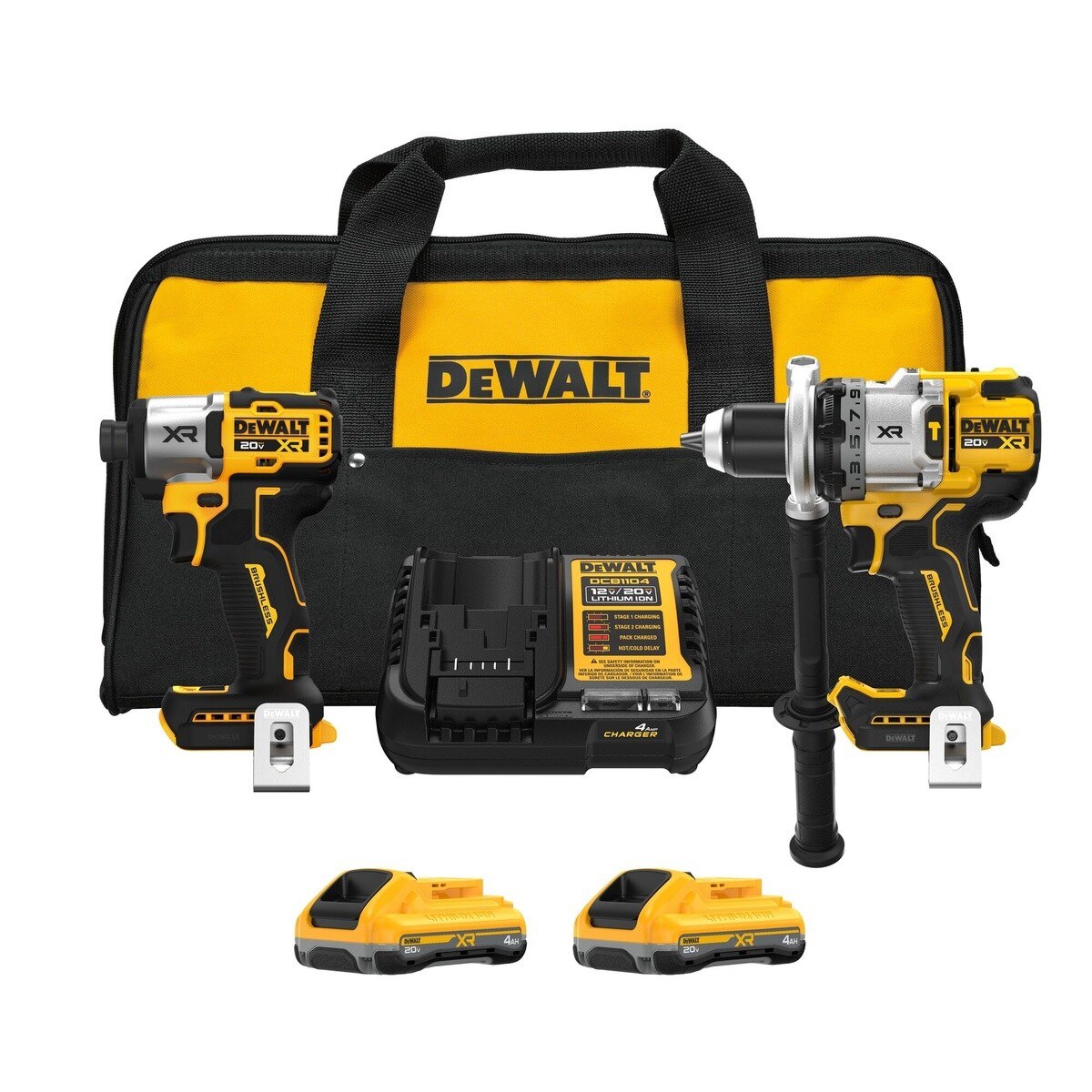 DeWalt DCK2101QQ2 20V MAX XR Hammer Drill and 3-Speed Impact Driver Combo Kit