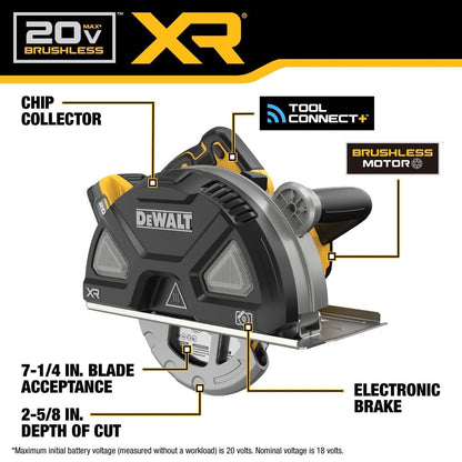 DeWalt DCS383H1 20V MAX* XR 7-1/4 in. Metal Cutting Circular Saw Kit