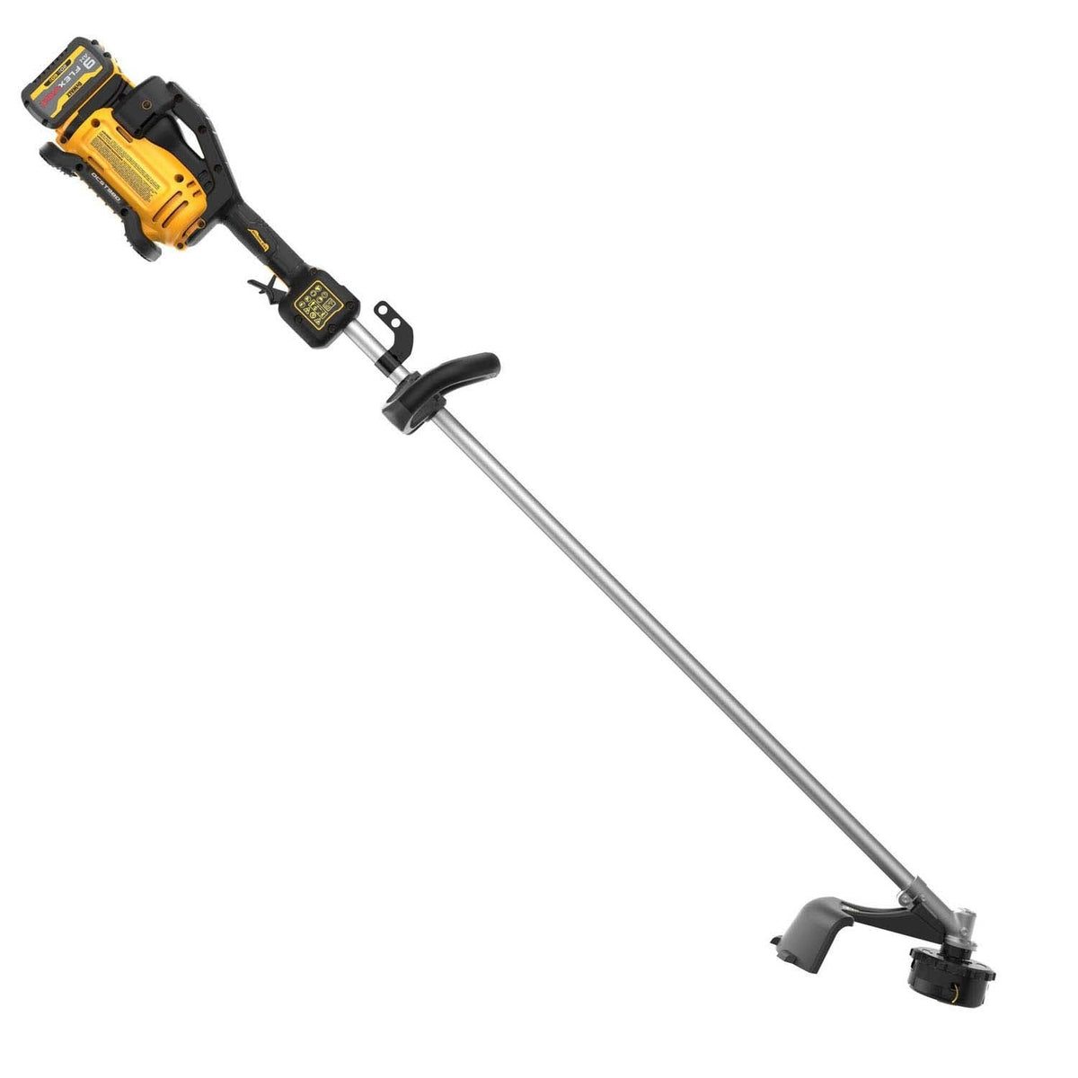 DeWalt DCST980X2 60V MAX Brushless 17.5 in. String Trimmer Kit with LED Display and D-Ring Handle (2 Batteries)