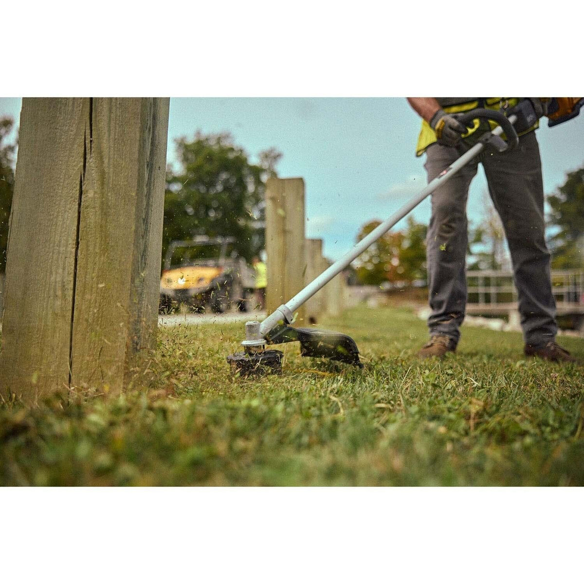 DeWalt DCST980X2 60V MAX Brushless 17.5 in. String Trimmer Kit with LED Display and D-Ring Handle (2 Batteries)
