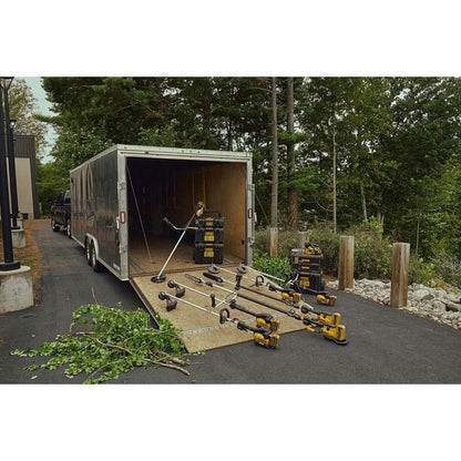 DeWalt DCST980X2 60V MAX Brushless 17.5 in. String Trimmer Kit with LED Display and D-Ring Handle (2 Batteries)