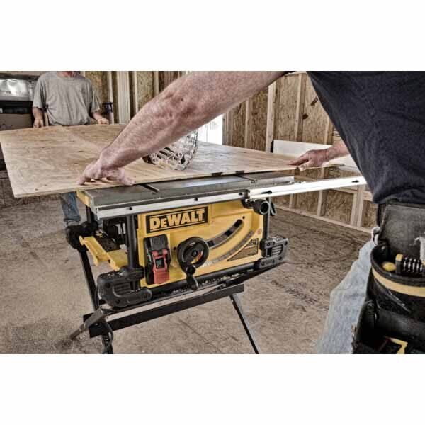Dewalt DWE7491X Jobsite Table Saw with Scissor Stand, 10"