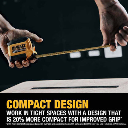 DeWalt DWHT39125S 25 ft. Compact Magnetic Tape Measure