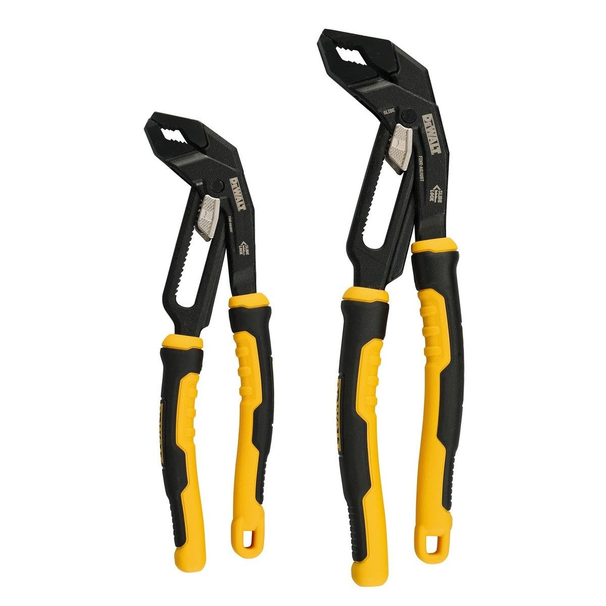 DeWalt DWHT82824 Slidelock Plier Set with 8 in. and 10 in. V-Jaw for Tight Access and Fast Adjustments (2 Pack)