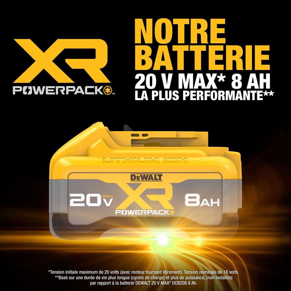 DeWalt DCB2108-2 20V MAX XR POWERPACK 8.0Ah Battery 2- Pack