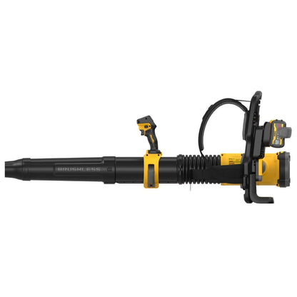 DeWalt DCBL570Y2 60V MAX Brushless Cordless Backpack Blower Kit with LED Dashboard and Variable Speed (2 Batteries, 2 Chargers)