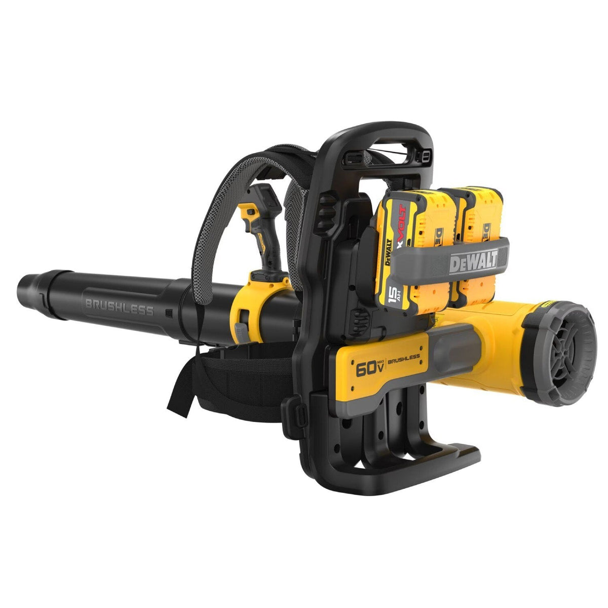 DeWalt DCBL570Z2 60V MAX Brushless Cordless Backpack Blower Kit with LED Dashboard and Variable Speed (2 Batteries, 2 Chargers)