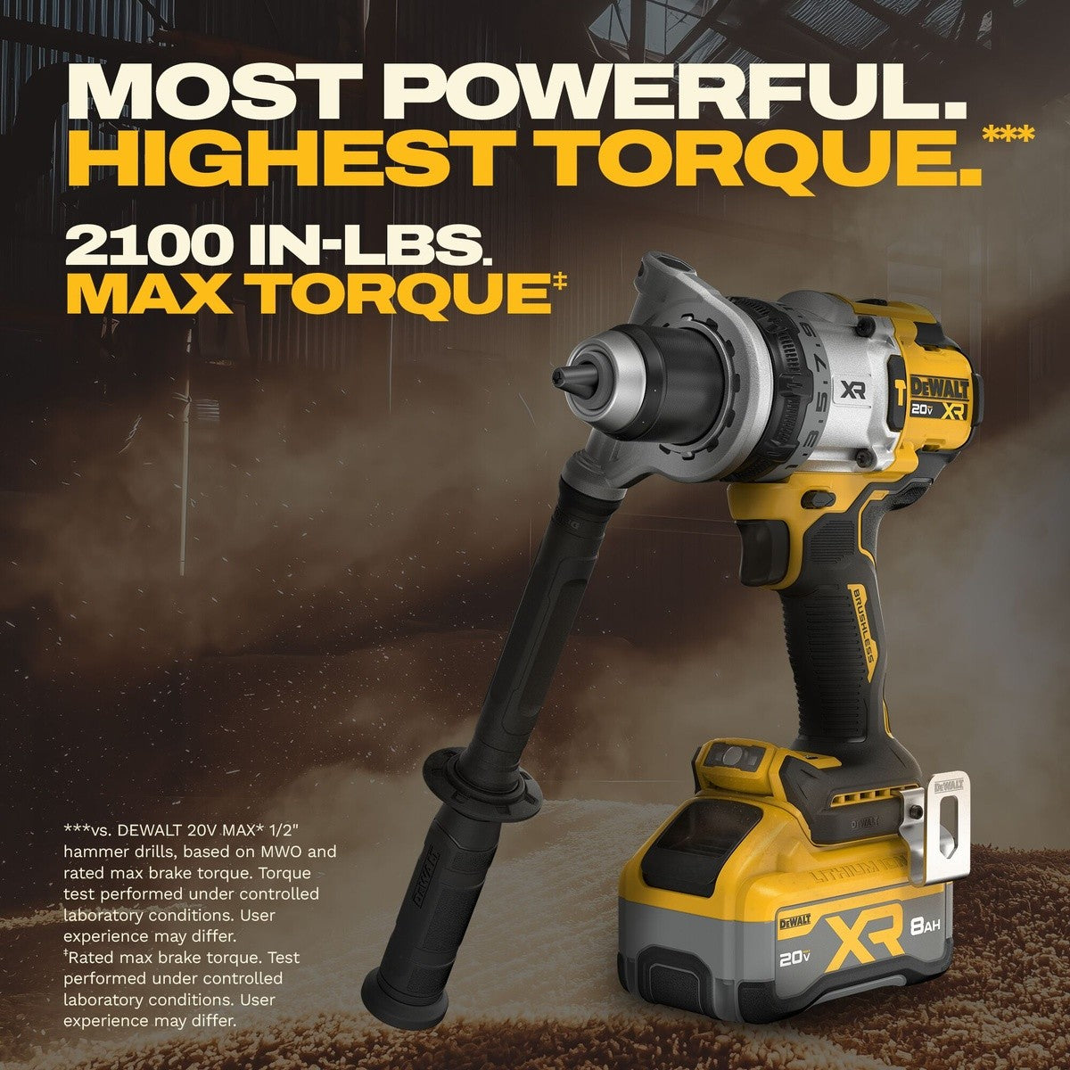 DeWalt DCD1007WW1 20V MAX XR Brushless Cordless 1/2 in. Hammer Drill Kit