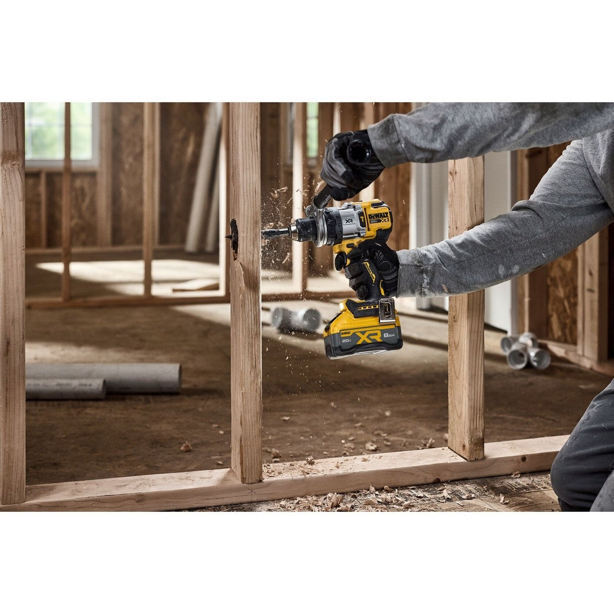 DeWalt DCD1007WW1 20V MAX XR Brushless Cordless 1/2 in. Hammer Drill Kit