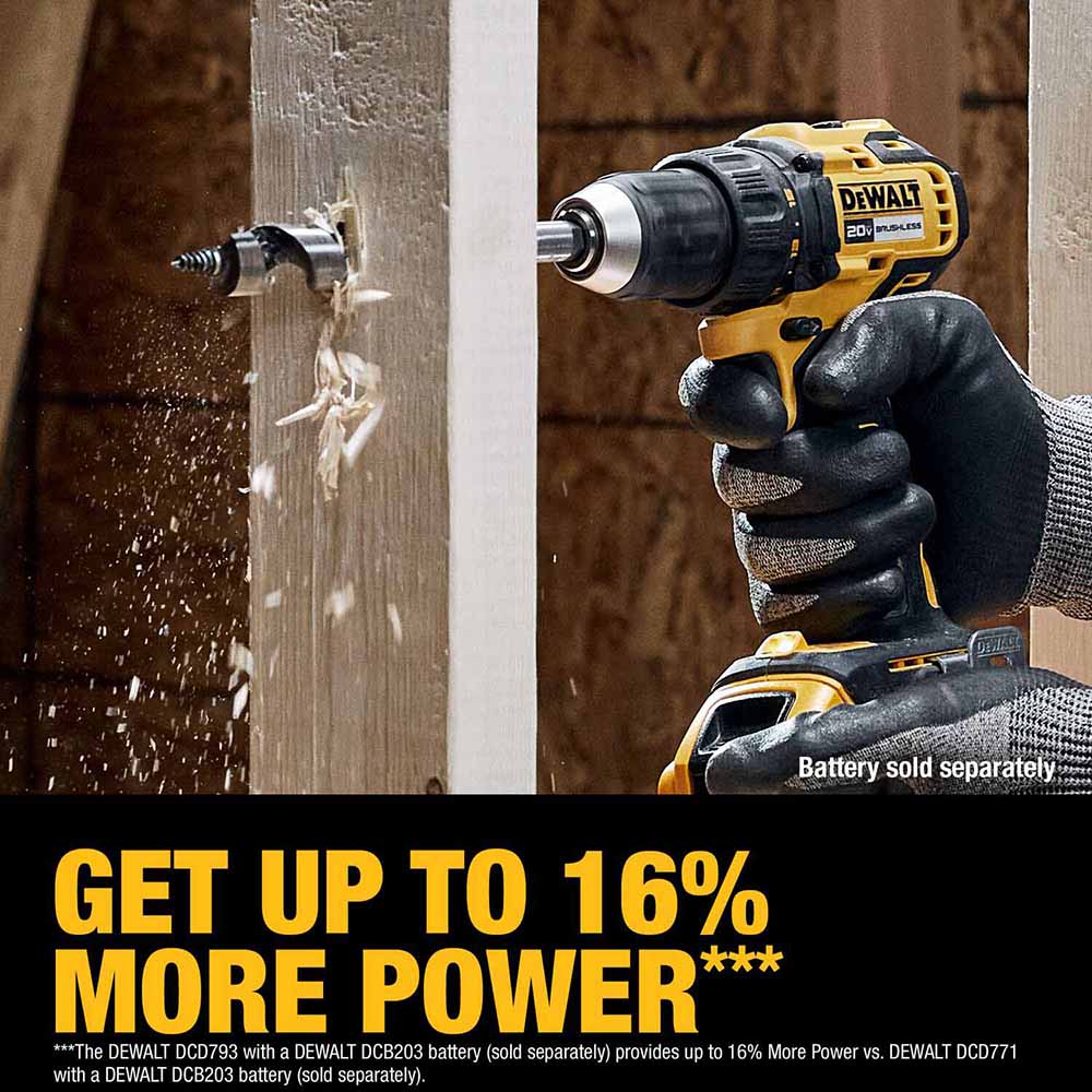 DeWalt DCD793B 20V MAX Brushless Cordless 1/2 in. Drill/Driver (Tool Only)