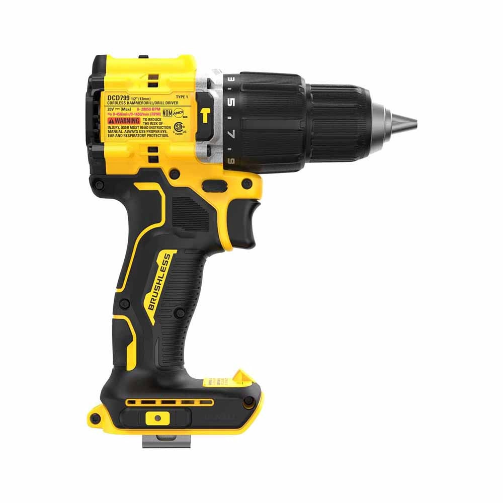 DeWalt DCD799B ATOMIC COMPACT SERIES 20V MAX Brushless Cordless 1/2 in. Hammer Drill (Tool Only)