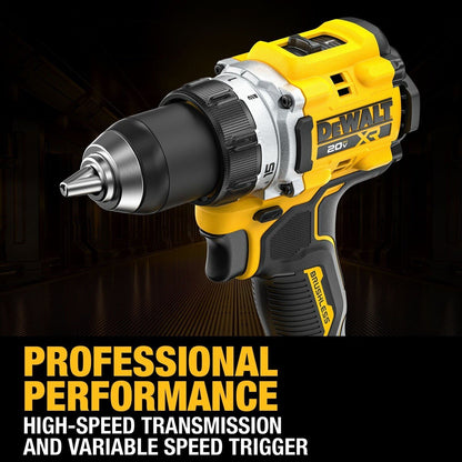 DeWalt DCD801H1 20V MAX XR 1-2" Brushless Cordless Drill Driver Kit with 5Ah POWERSTACK Battery (1 Battery)