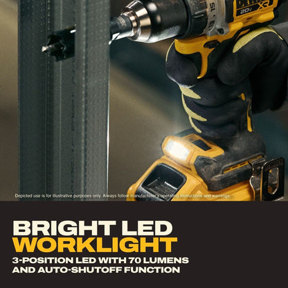 DeWalt DCD801H1 20V MAX XR 1-2" Brushless Cordless Drill Driver Kit with 5Ah POWERSTACK Battery (1 Battery)