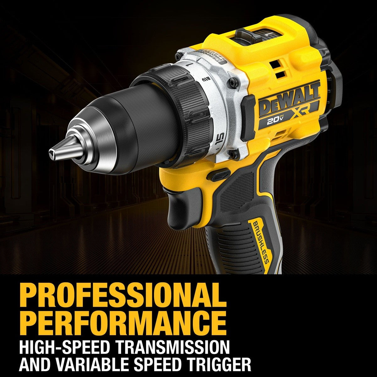 DeWalt DCD801QQ2 20V MAX XR Brushless Cordless 1/2 in. Drill/Driver Kit with POWERPACK Batteries
