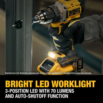 DeWalt DCD801QQ2 20V MAX XR Brushless Cordless 1/2 in. Drill/Driver Kit with POWERPACK Batteries