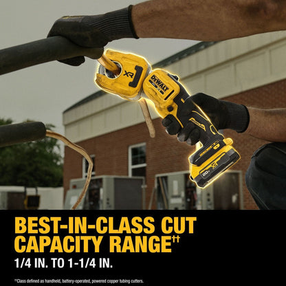 DeWalt DCE154E1 20V MAX XR 1-1/4" Copper Tubing Cutter Kit
