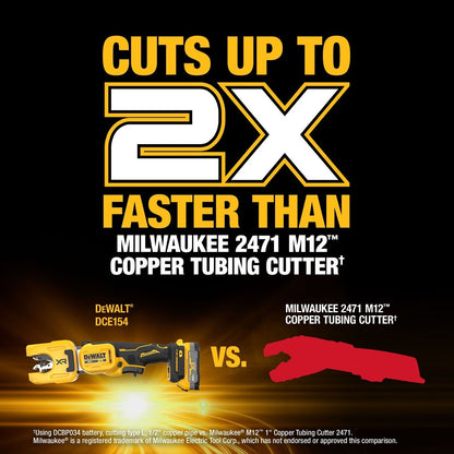 DeWalt DCE154E1 20V MAX XR 1-1/4" Copper Tubing Cutter Kit
