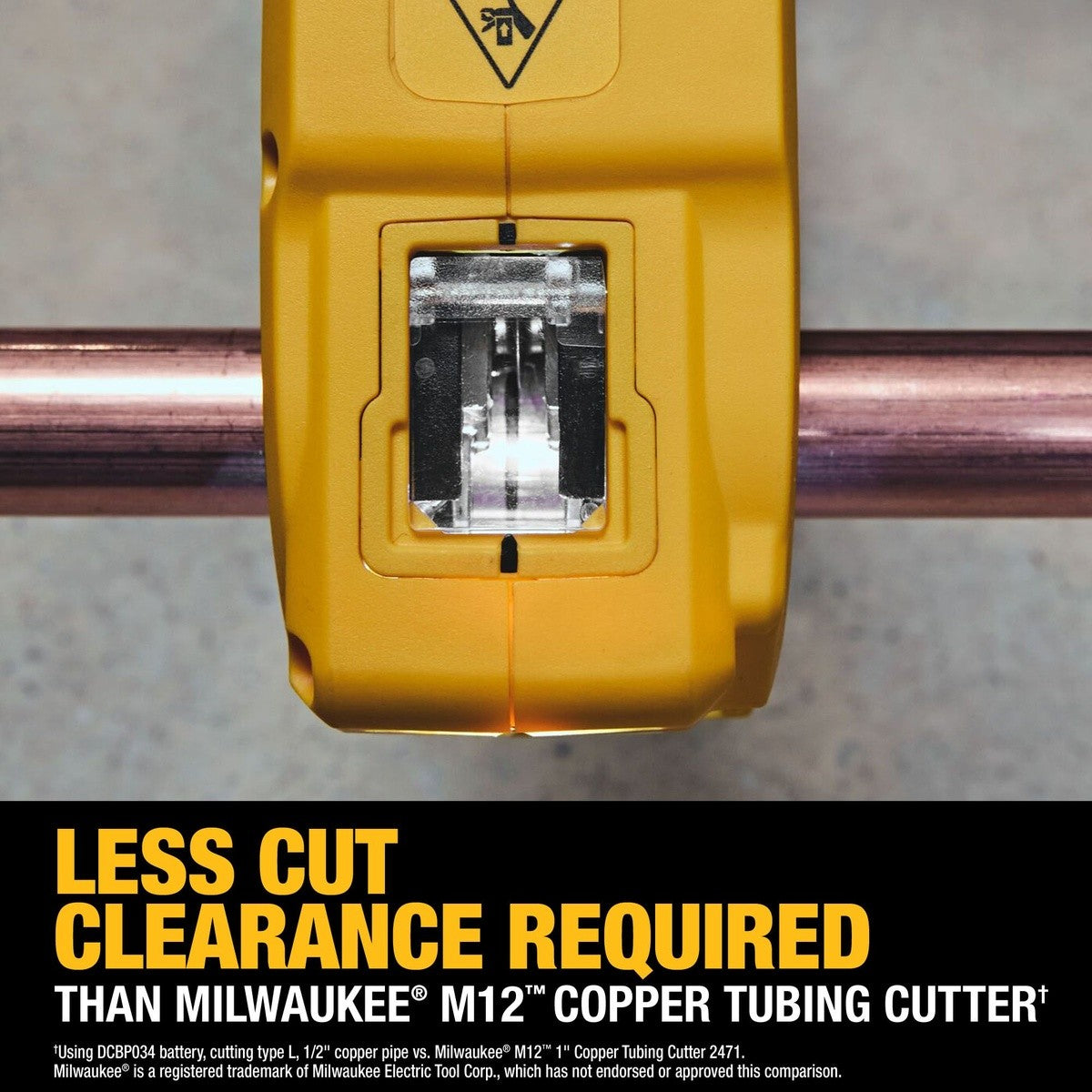 DeWalt DCE154E1 20V MAX XR 1-1/4" Copper Tubing Cutter Kit