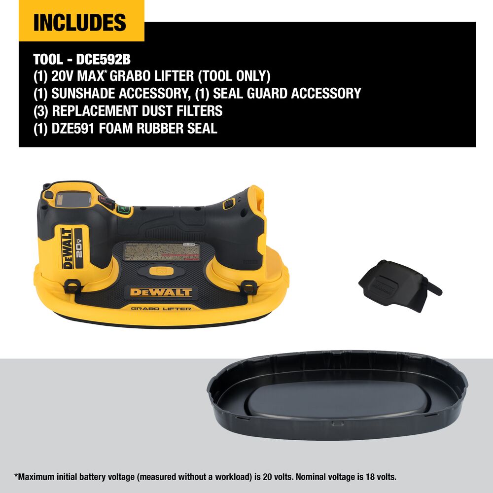 DeWalt DCE592B 20V MAX GRABO Lifter (Tool Only)