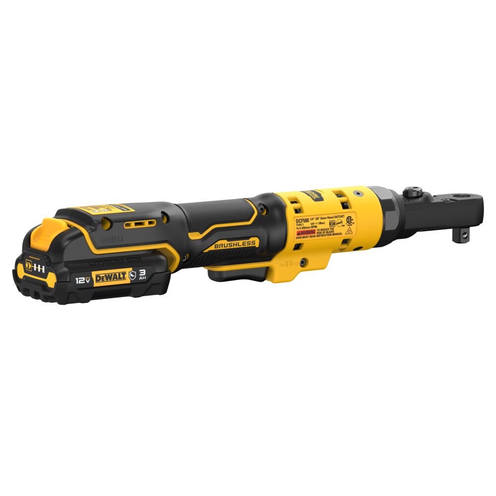 DeWalt DCF500GG1 XTREME 12V MAX* Brushless Cordless 3/8" and 1/4" Sealed Head Ratchet Kit