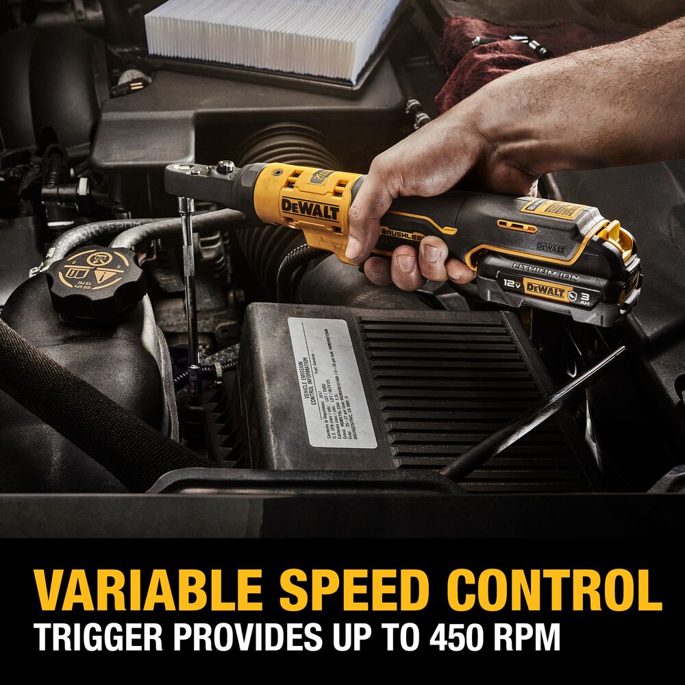 DeWalt DCF500GG1 XTREME 12V MAX* Brushless Cordless 3/8" and 1/4" Sealed Head Ratchet Kit