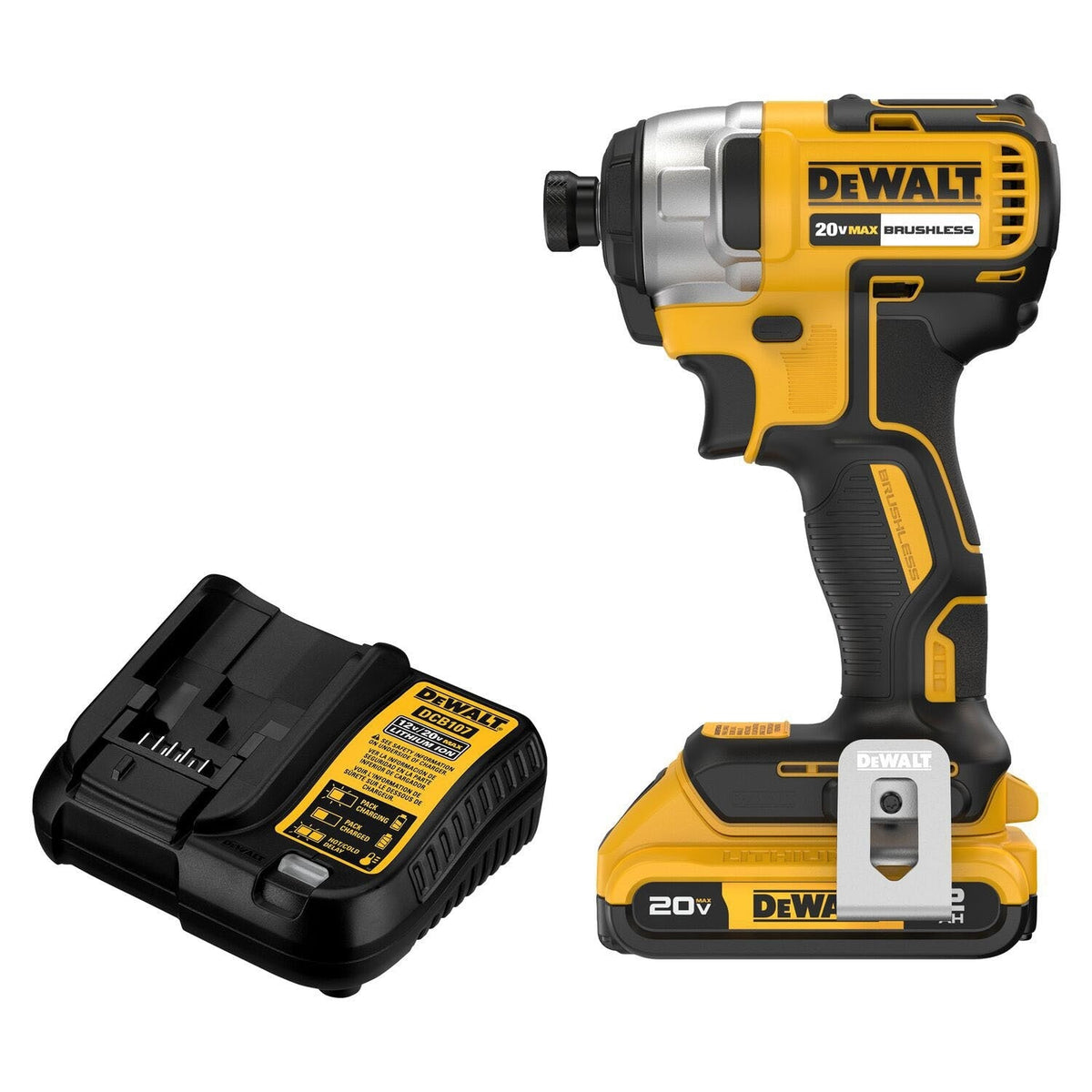 DeWalt DCF787D1 20V MAX Impact Driver, 1/4", Battery and Charger Included