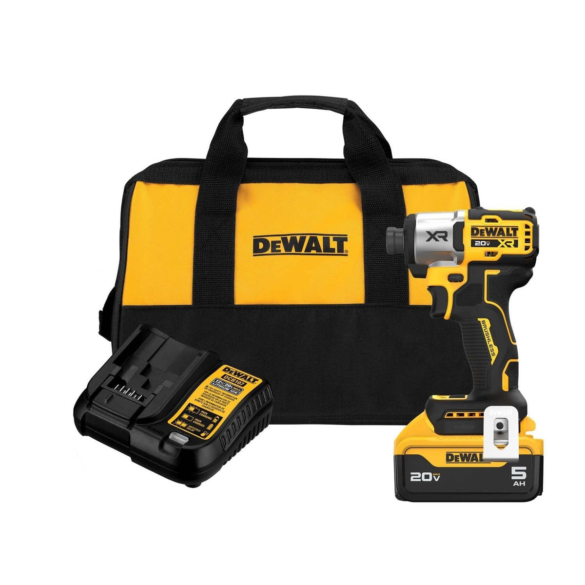 DeWalt DCF845P1 20V MAX XR 1/4 in. 3-Speed Impact Driver Kit