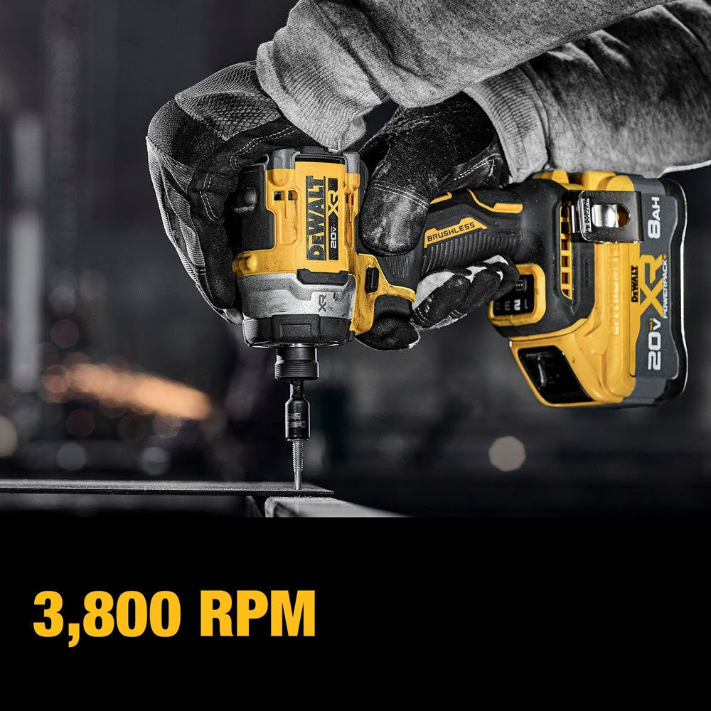 DeWalt DCF860WW1 20V MAX XR 3-Speed 1/4" High Torque Impact Driver Kit