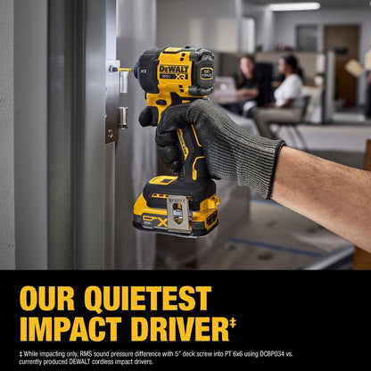 DeWalt DCF870E1 20V MAX XR Brushless Cordless 1/4 in. Quiet Hydraulic Impact Driver Kit