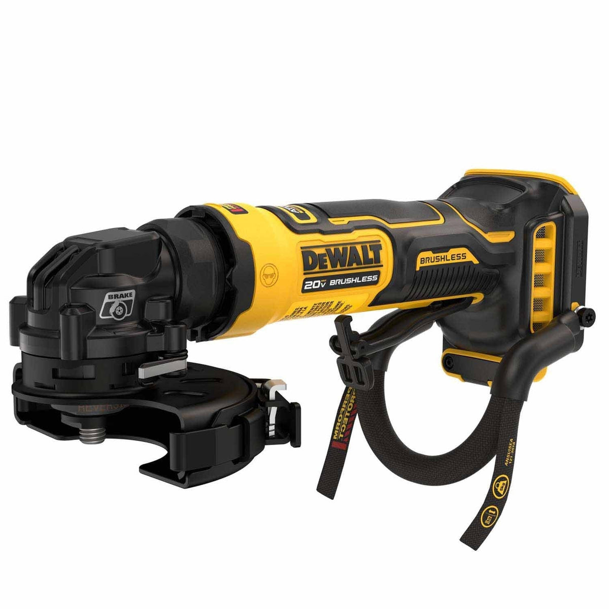 DeWalt DCG400BLR ATOMIC 20V MAX* 4 in. Angle Grinder with Lanyard Ready Attachment Point (Tool Only)