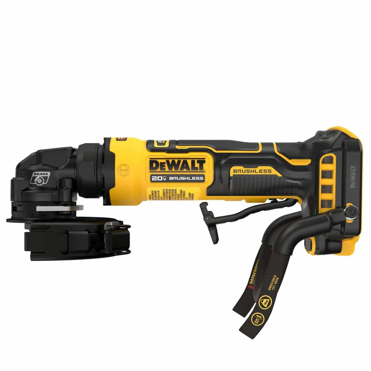 DeWalt DCG400BLR ATOMIC 20V MAX* 4 in. Angle Grinder with Lanyard Ready Attachment Point (Tool Only)