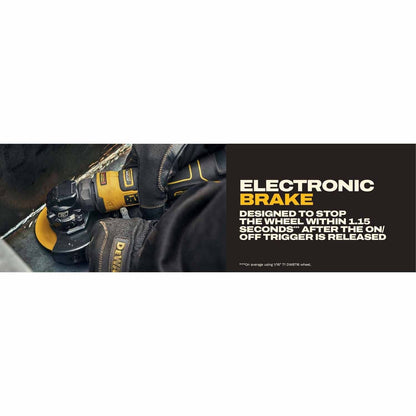 DeWalt DCG400BLR ATOMIC 20V MAX* 4 in. Angle Grinder with Lanyard Ready Attachment Point (Tool Only)