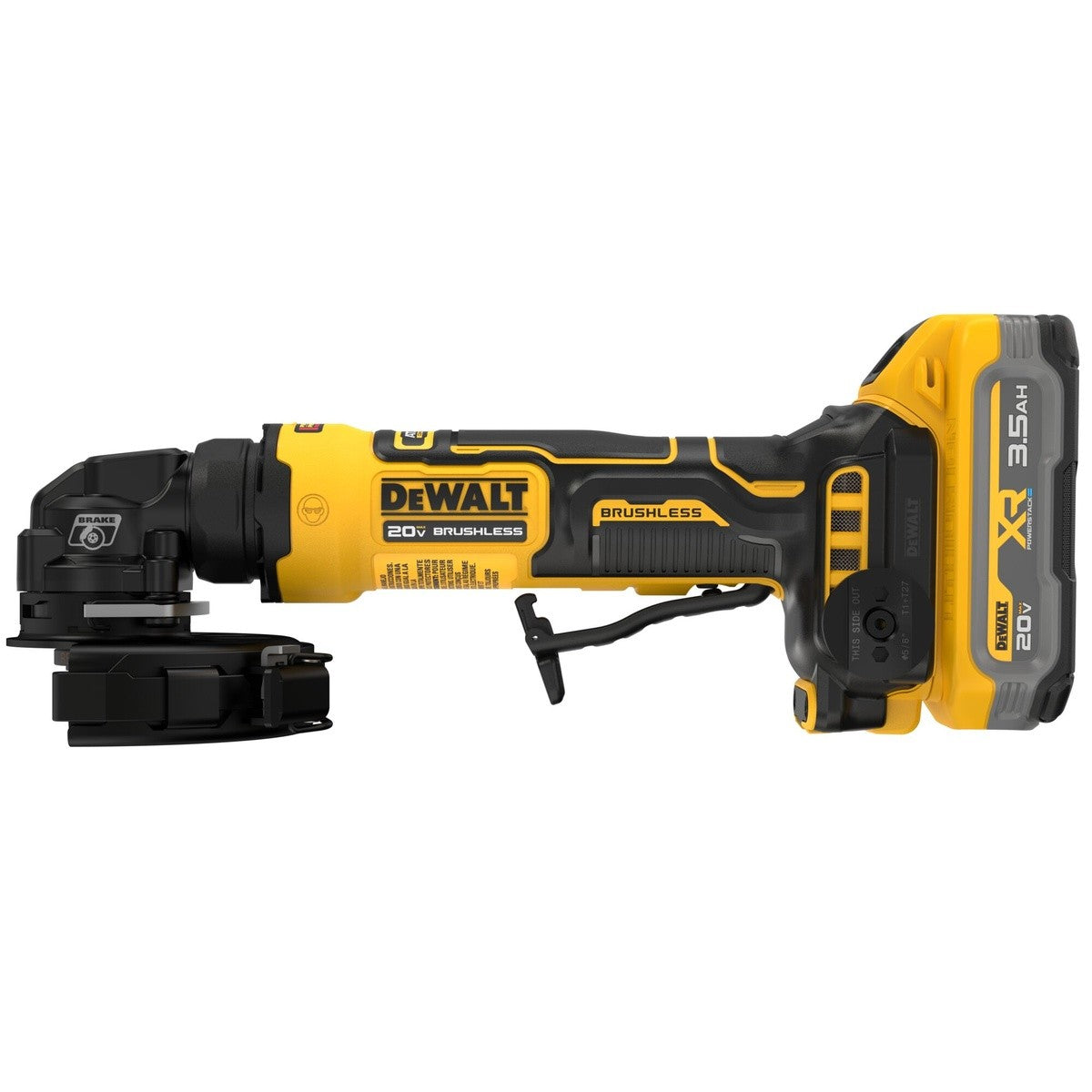 DeWalt DCG400S2 ATOMIC 20V MAX* 4 in. Angle Grinder Kit with XR POWERSTACK