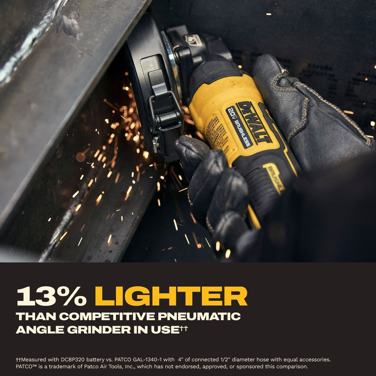 DeWalt DCG400S2 ATOMIC 20V MAX* 4 in. Angle Grinder Kit with XR POWERSTACK