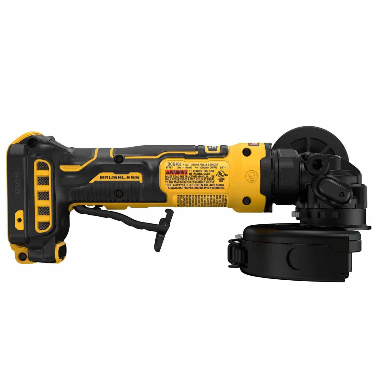 DeWalt DCG402B 20V MAX* ATOMIC 4.5 in. Angle Grinder (Tool Only)
